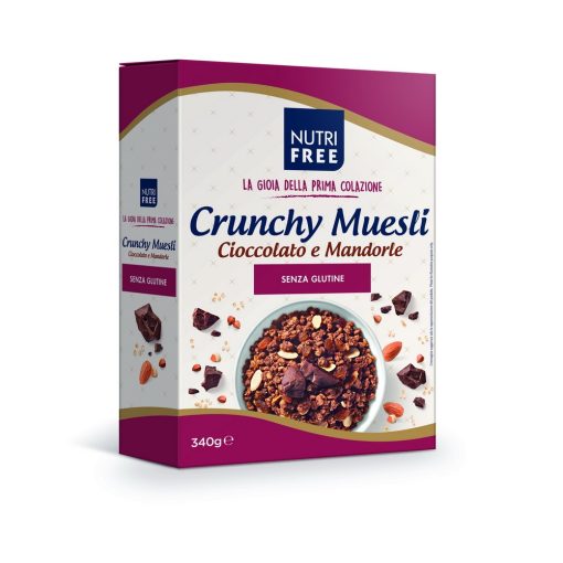Chrunchy Muesli Cioccolato e Mandorle 340g - Csokoládés és mandulás müzli mix